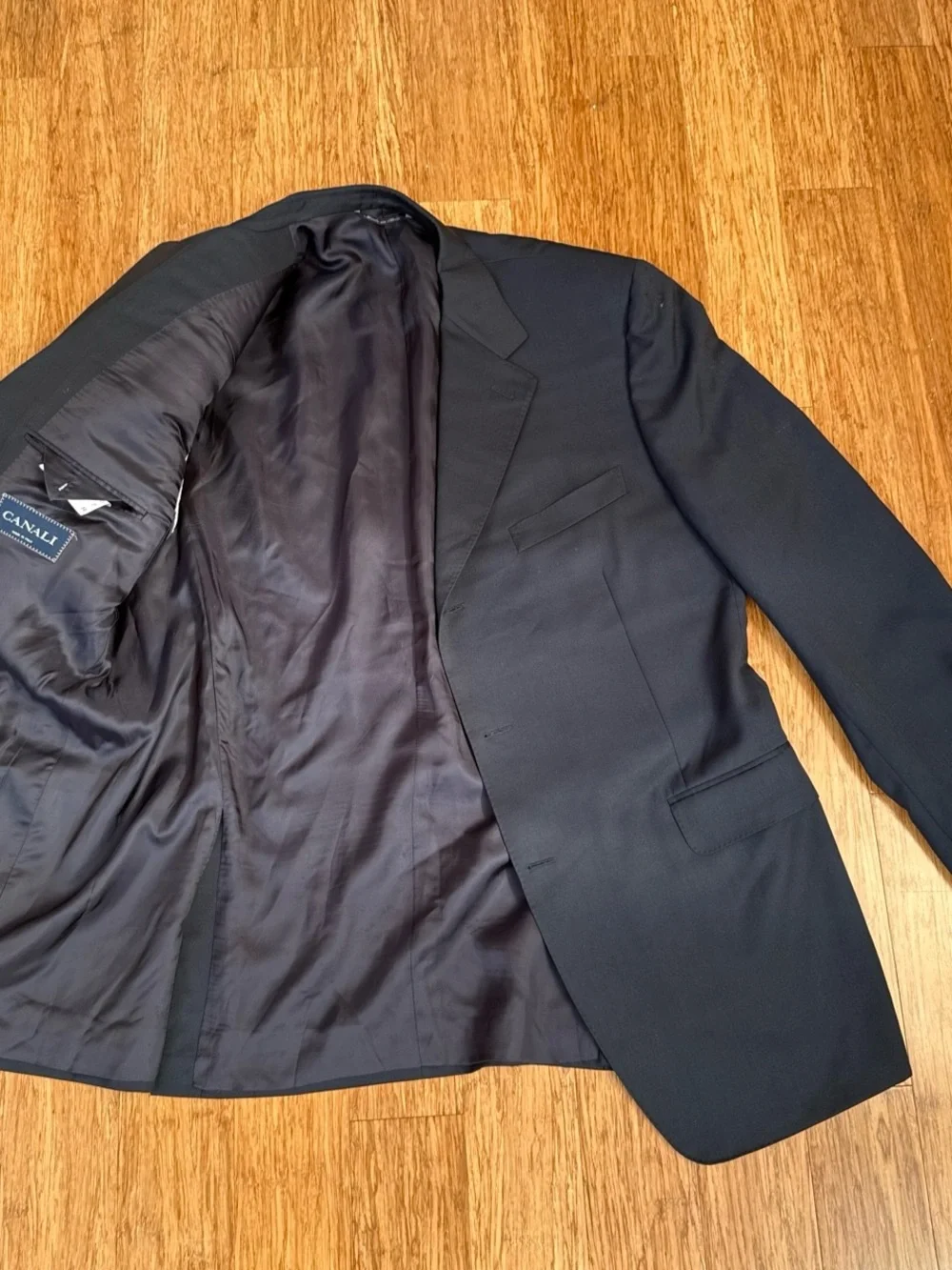 Canali Men's Dark Navy Single-Breasted Blazer
